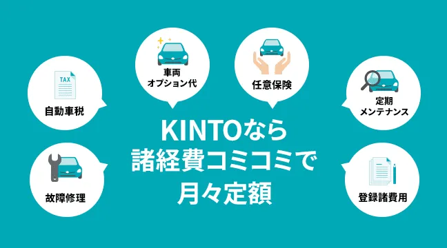 KINTOなら諸経費コミコミで月々定額