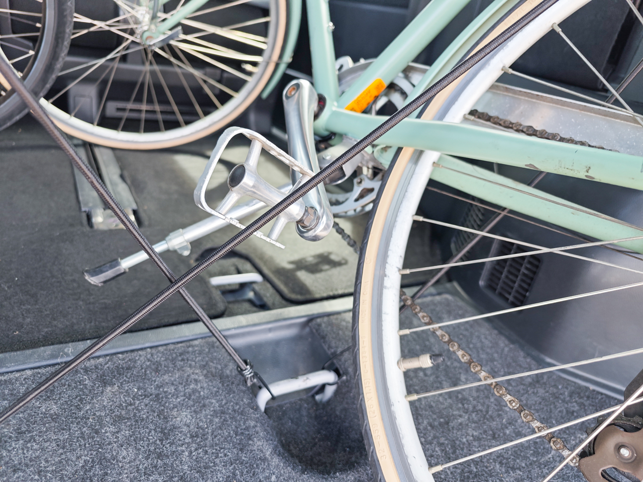 自転車の固定方法