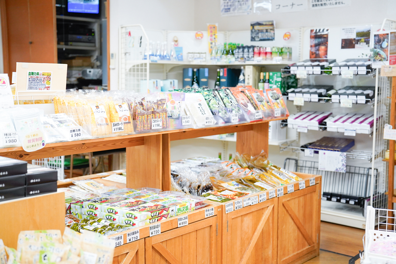 お菓子コーナーの写真