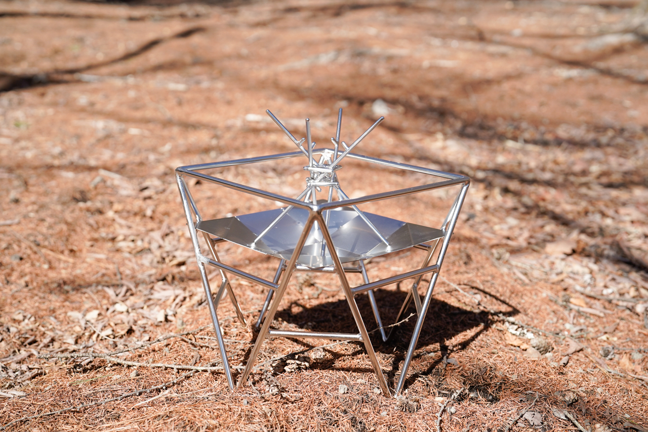 焚き火台にmakitateを設置