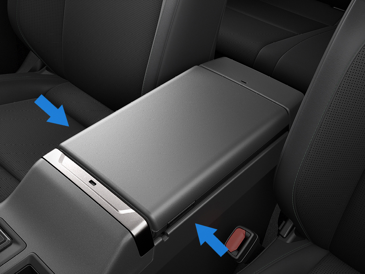 新型：リバーシブルアームレスト（コンソールボックス付）