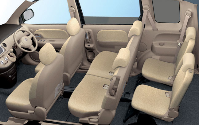 初代シエンタのシートレイアウト