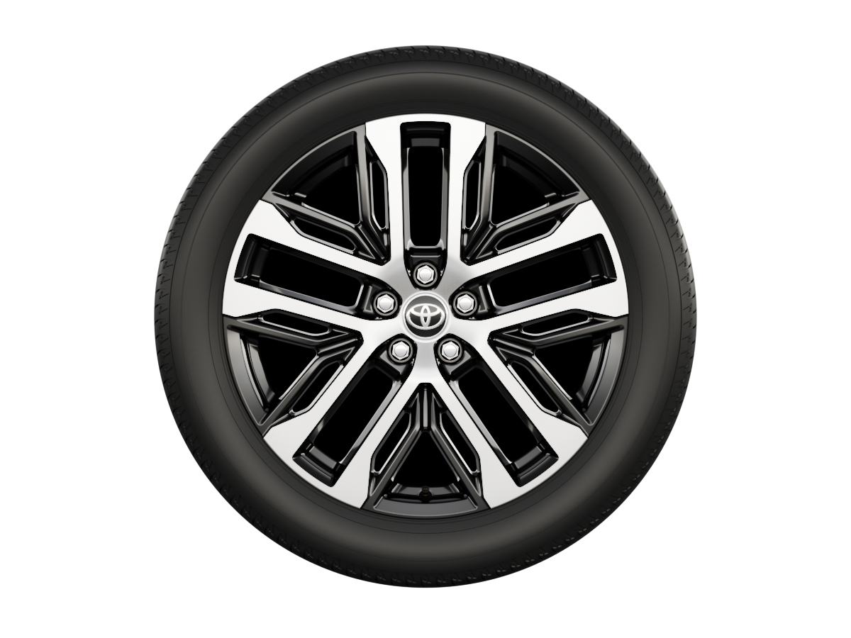 235/50R20タイヤ&20×7½Jアルミホイール(切削光輝+ブラック塗装)+センターオーナメント+ホイールナット