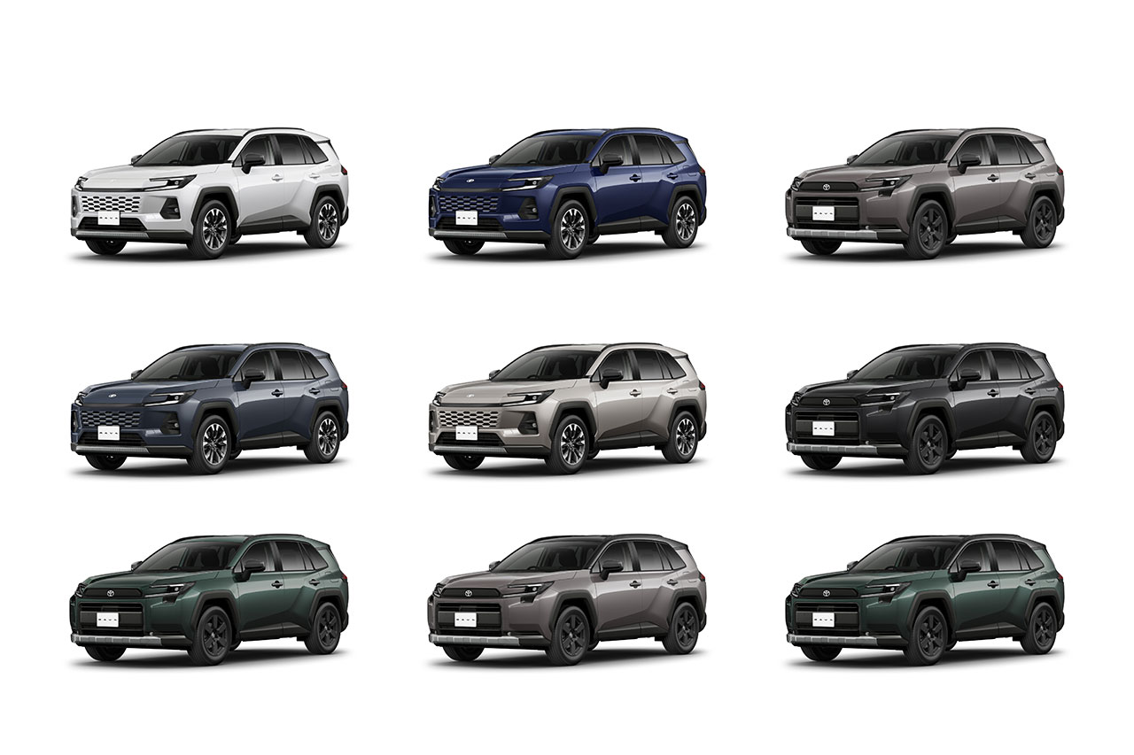 トヨタ新型RAV4のボディカラー全9色と内装色を画像で紹介！新旧比較で