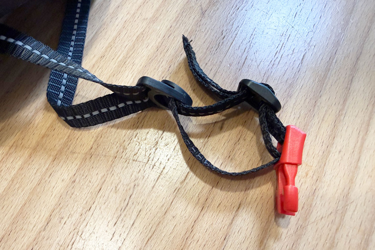 あご紐のバックルとアジャスターが抜けたので直してみた_その5