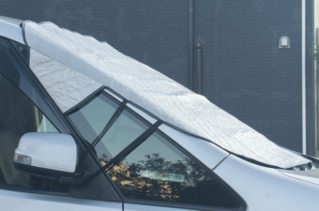 フロントガラスの凍結防止方法