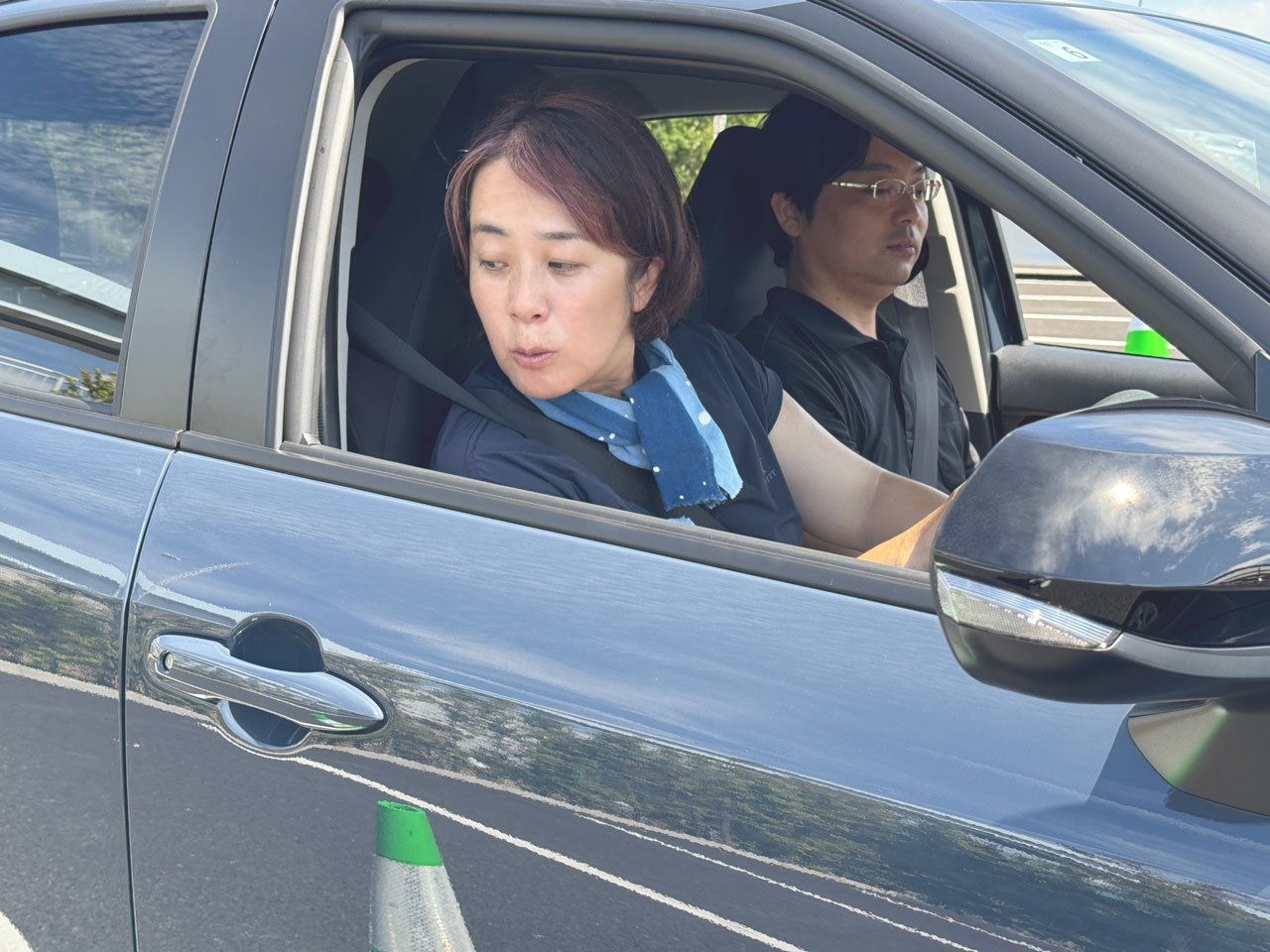 バック駐車の様子
