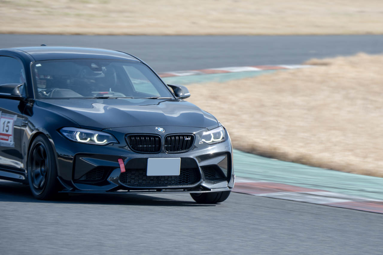 私のBMW M2。たっぷりと走行時間が確保されスポーツ走行を堪能できました
