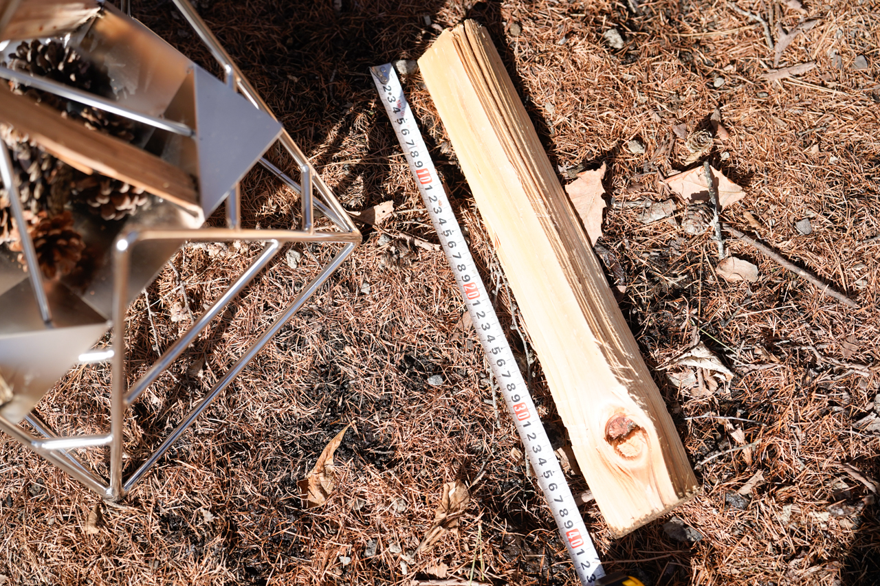 一般的な薪の大きさ