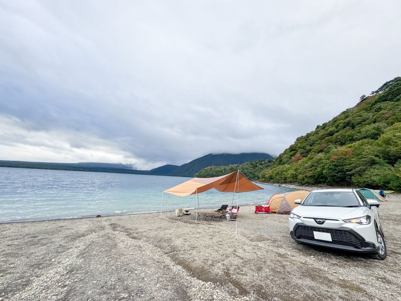 この溝が運転も設営も初心者泣かせです…