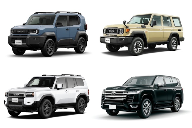 新型ランドクルーザーFJボディサイズ比較！RAV4やハリアー、カローラクロス等とも比較