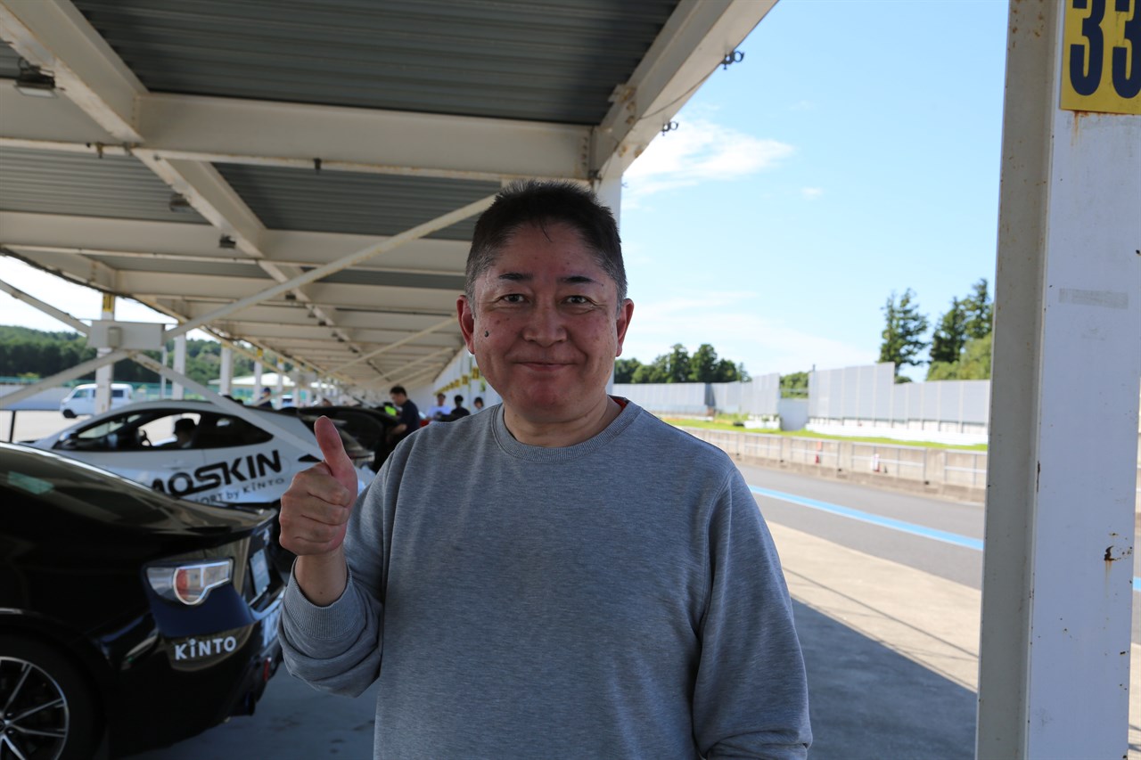 サーキットレンタルサービスを楽しんだ男性