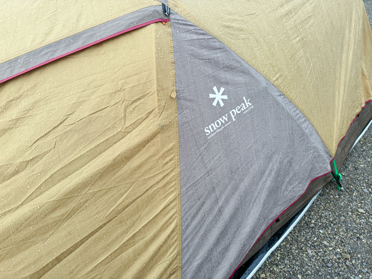 雨に濡れたアメニティードームM