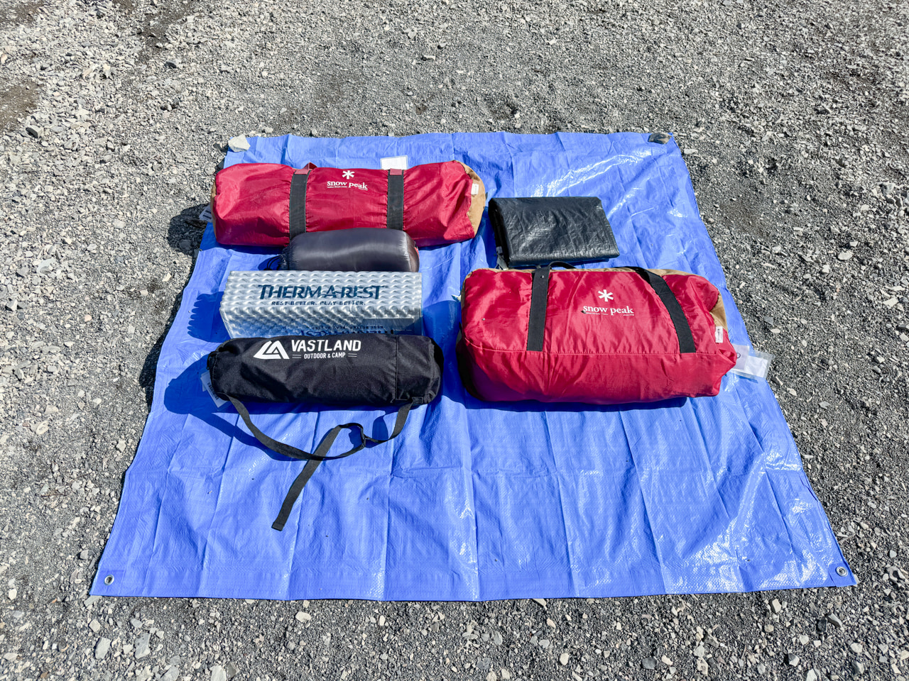 hinataレンタルでのテント泊セット