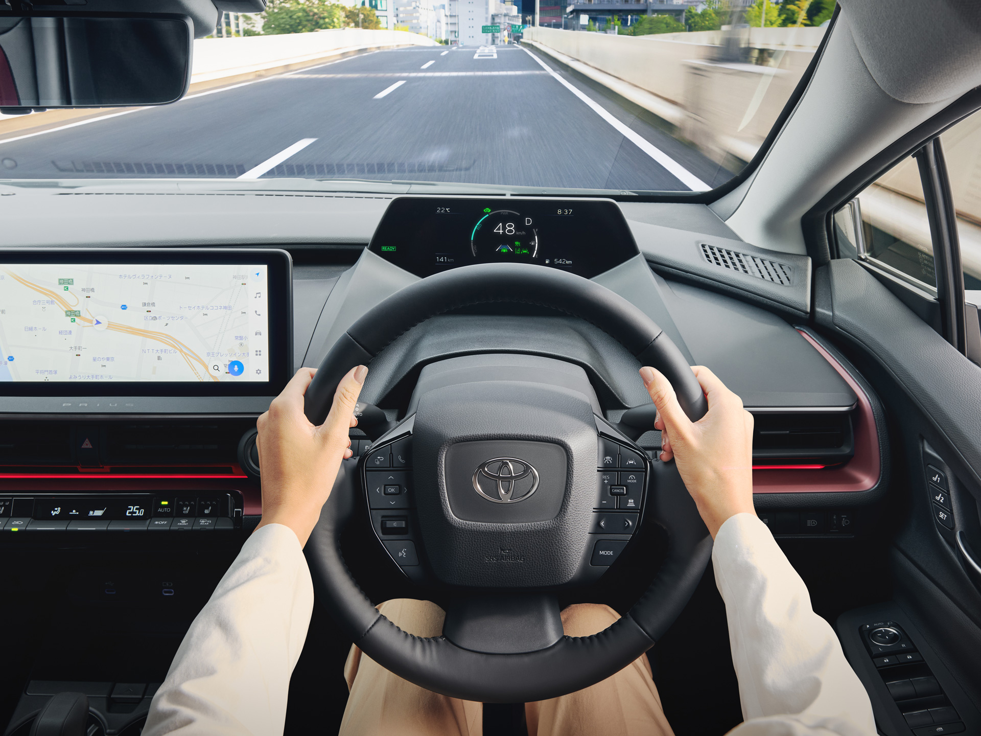 新型プリウス運転イメージ