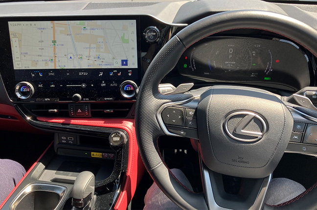 LEXUS NX350h F SPORT ステアリング