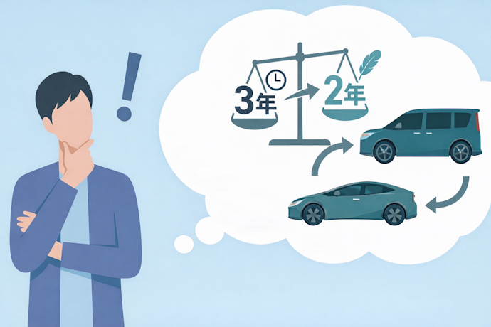 3年は長すぎる？「2年契約」の身軽さ。KINTO中古車が賢い大人に選ばれる理由