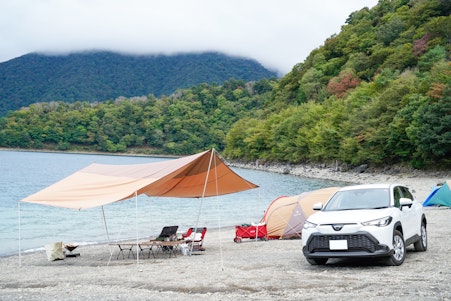 キャンパーの聖地「浩庵キャンプ場」でオートキャンプ!カローラクロスはキャンプに向いている?初心者向け浩庵キャンプ場攻略法と合わせて徹底レビュー!