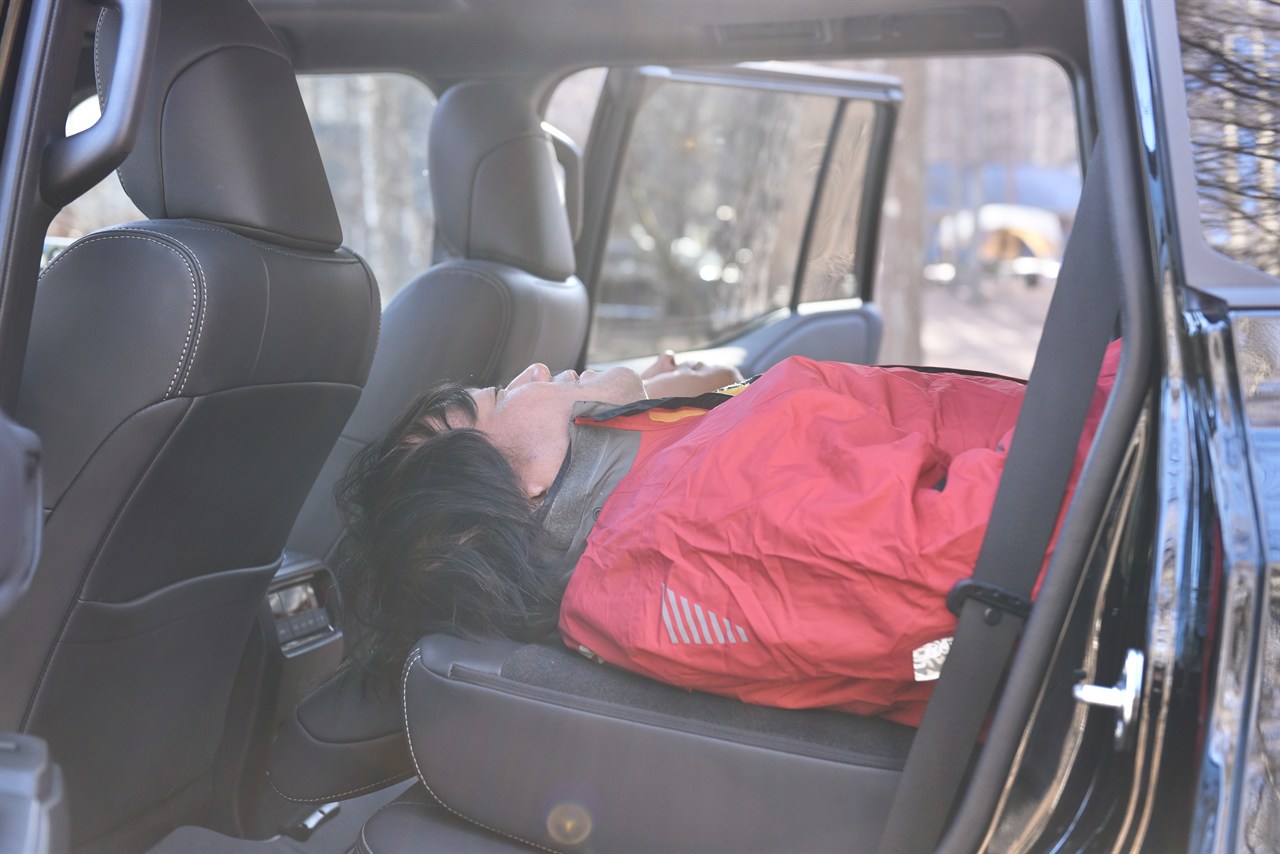 車中泊横から見た写真②