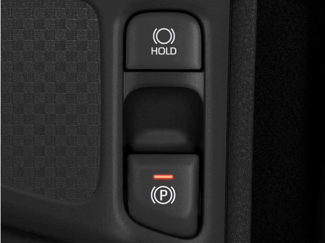 ヤリスのハイブリット車に標準装備される電動パーキングブレーキ・ブレーキホールド機能