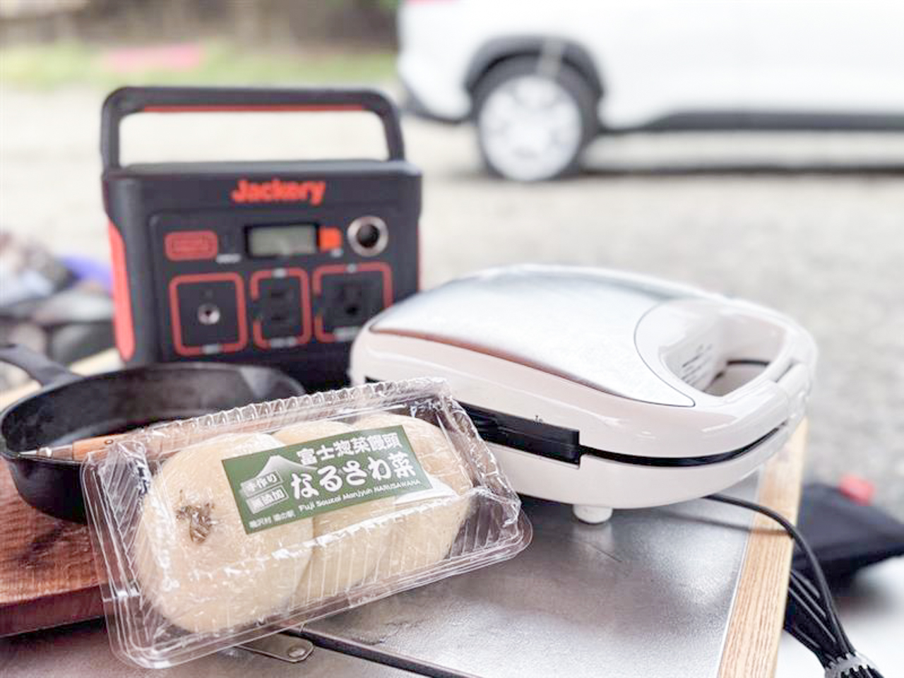 鳴沢名物「焼きおやき」