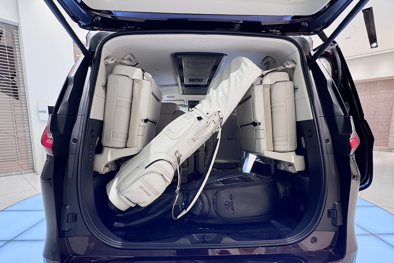 ２個目のゴルフバックを積載した状態